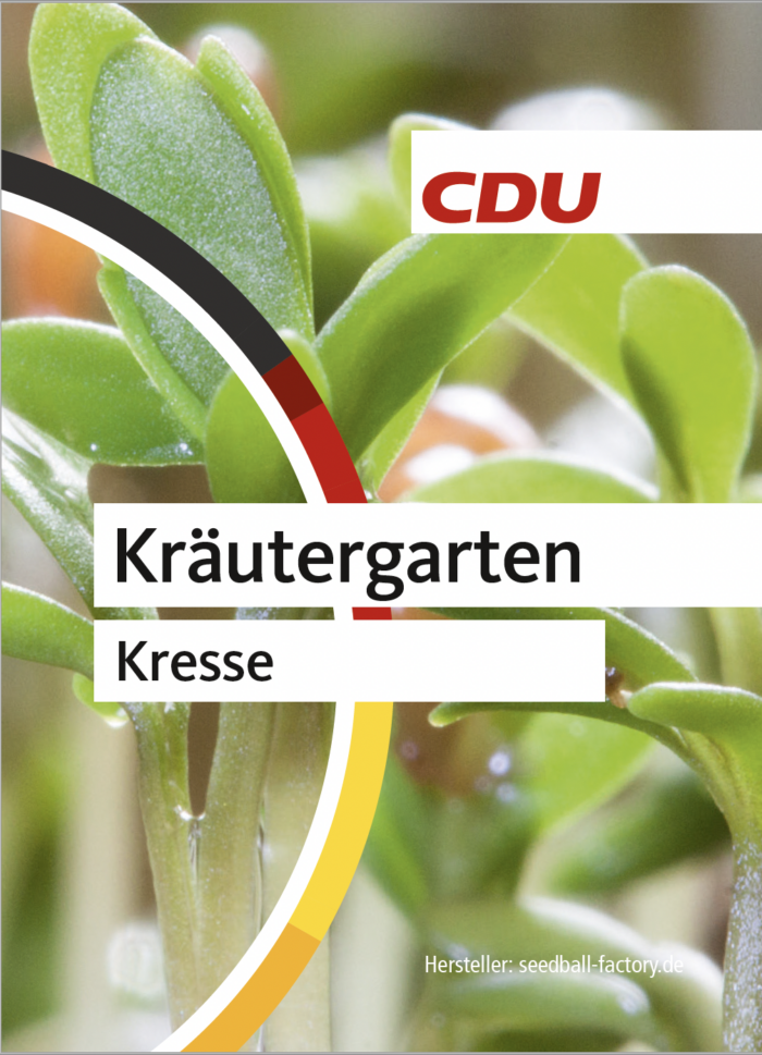 CDU-Samentütchen Kresse