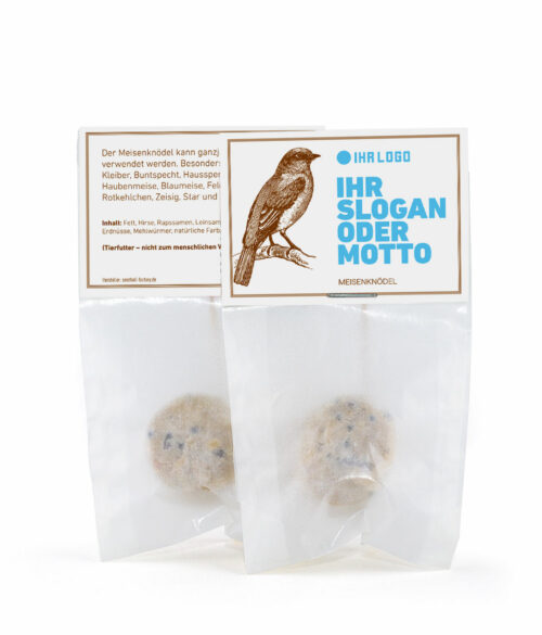 Meisenknödel, Vogelfutter, individuell bedruckt