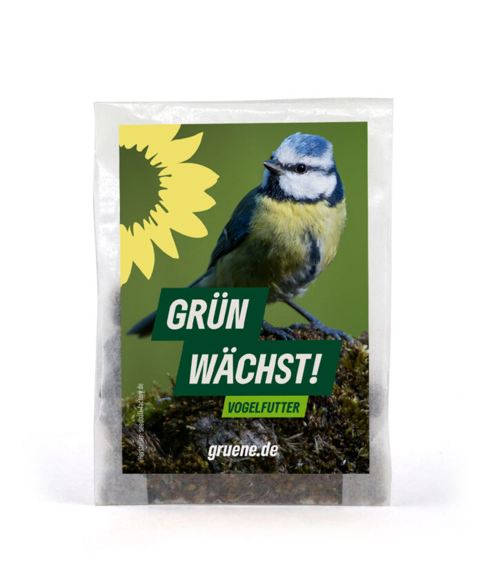 Vogelfutter-Tütchen Bündnis 90/Die Grünen
