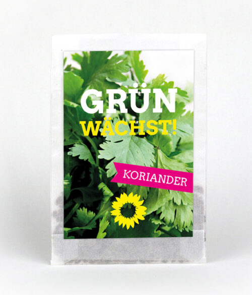 Samentütchen Bündnis 90/Die Grünen Koriander