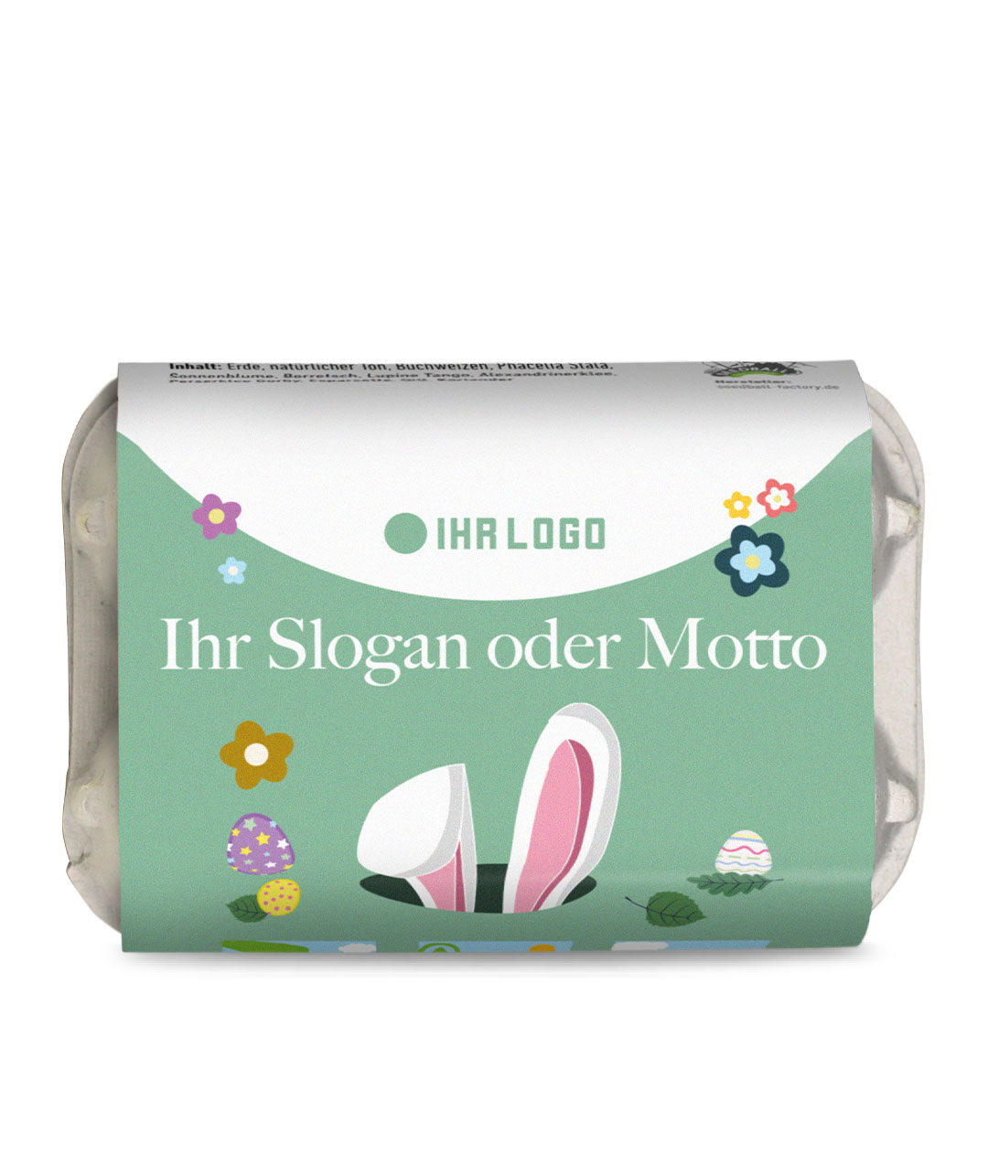 6 Samenkugeln im Mini-Eierkarton - Designvorschlag Ostern 3