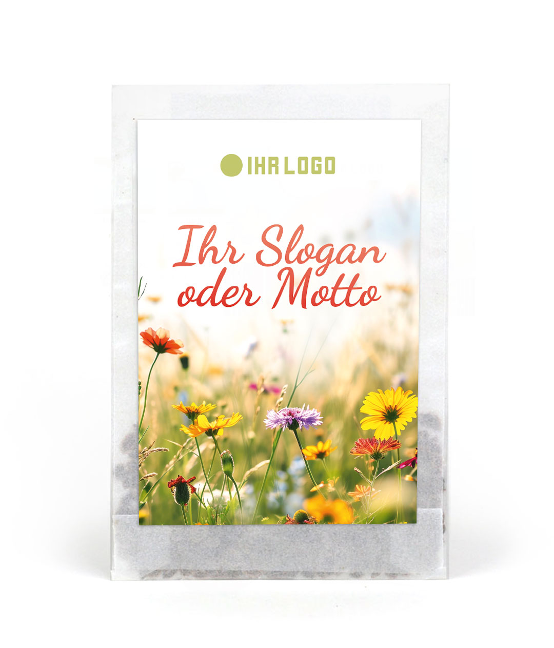 Samentütchen bedruckt mit Logo und Text | Designvorschlag 9
